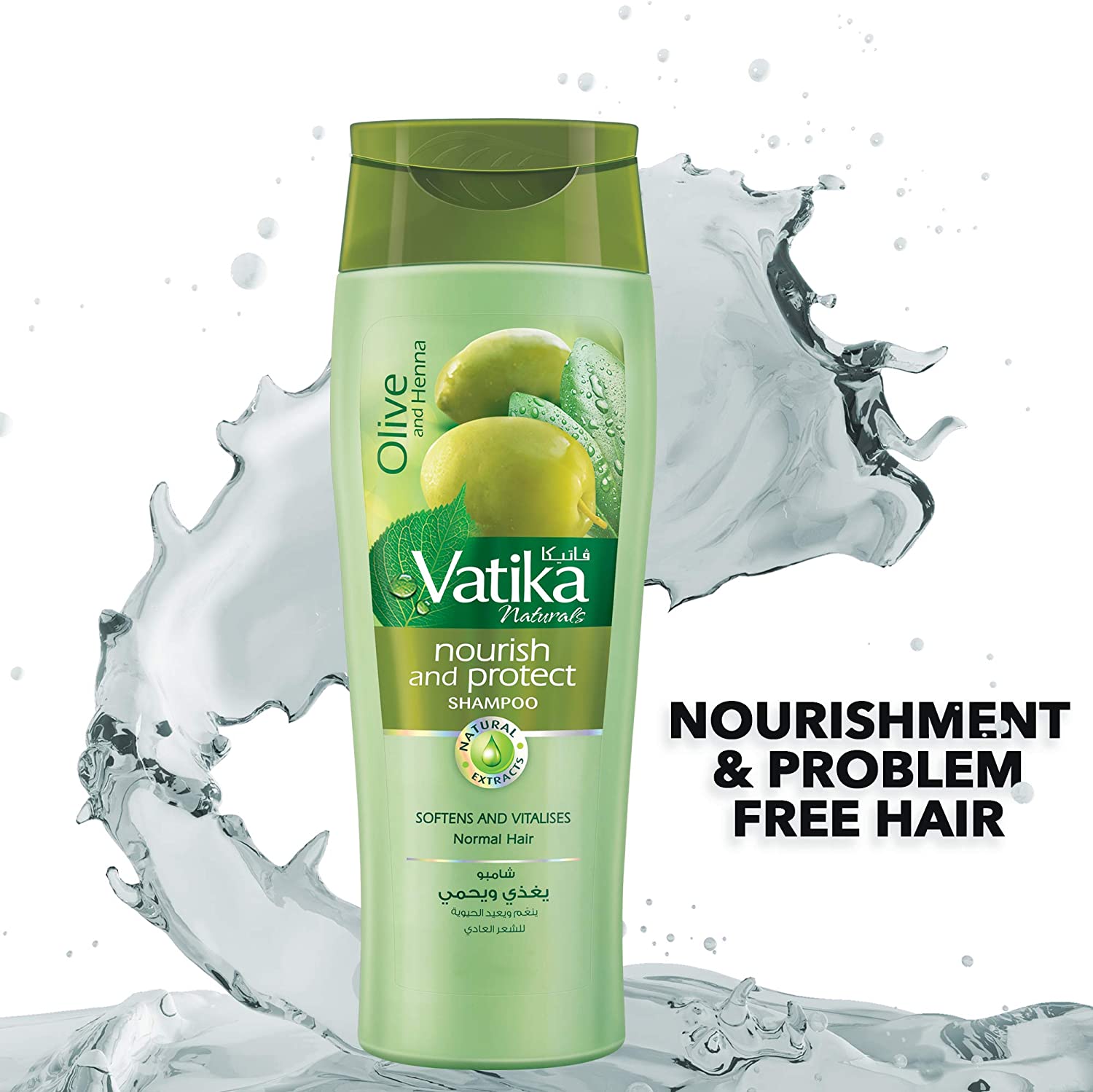 VATIKA Olive and Henna Nourish and Protect Shampoo Normal Hair 400ml